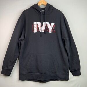 IVY PARK Black Hoodie Logo Print Hooded Sweatshirt Women's Size L